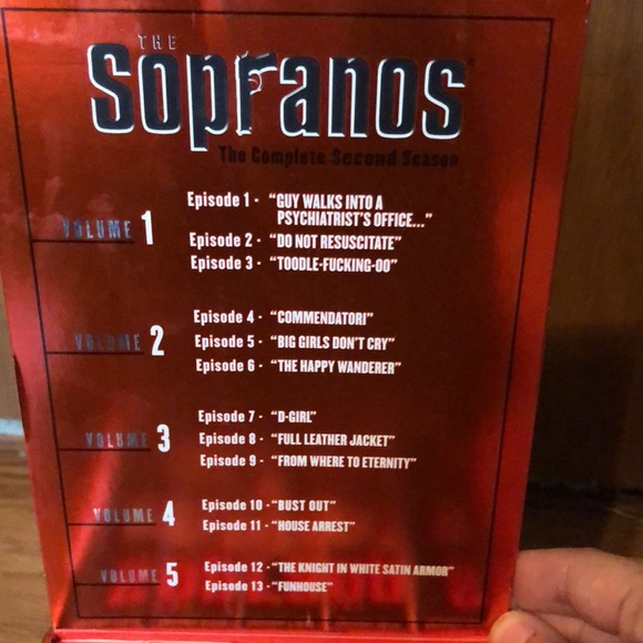 BRAND NEW SOPRANOS COMPLETE SECOND SEASON VHS. NEVER USED. - Picture 7 of 9